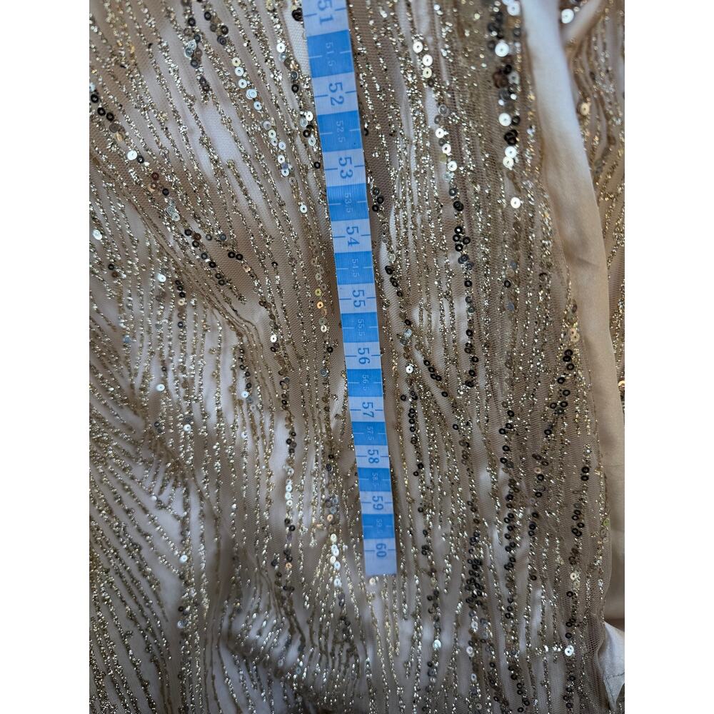 Mac Duggal Gold Sequined Mermaid Gown 10 See Description - Picture 15 of 15